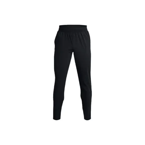 Under Armour Эластичные Черные Мужские Вязаные Тренировочные Штаны