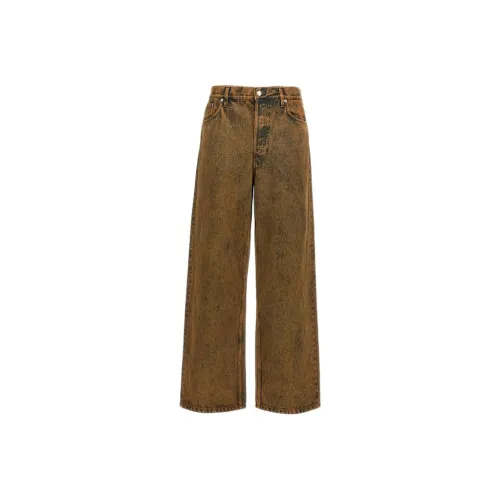 DRIES VAN NOTEN Сосновый Мужской Джинсы