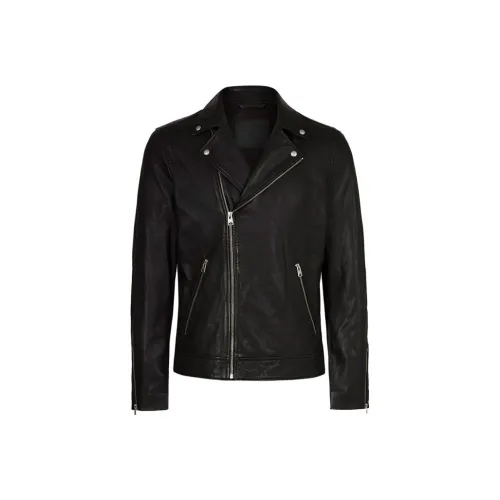 ALLSAINTS Черные Мужские Кожаные Куртки