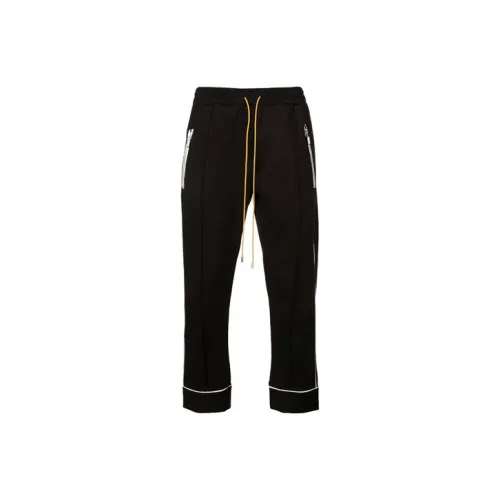 RHUDE Черные Мужские Вязаные Спортивные Штаны