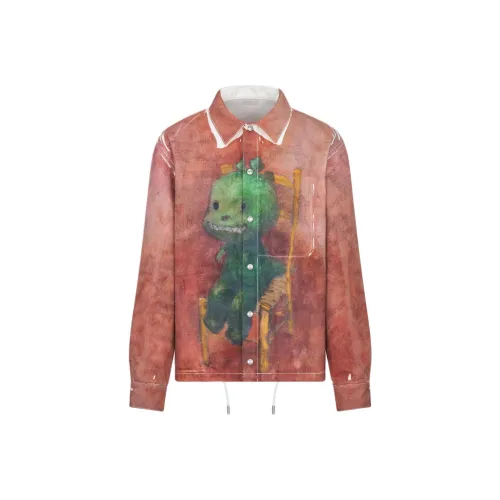 DIOR SS24 Куртки и Пальто Мужской Красный