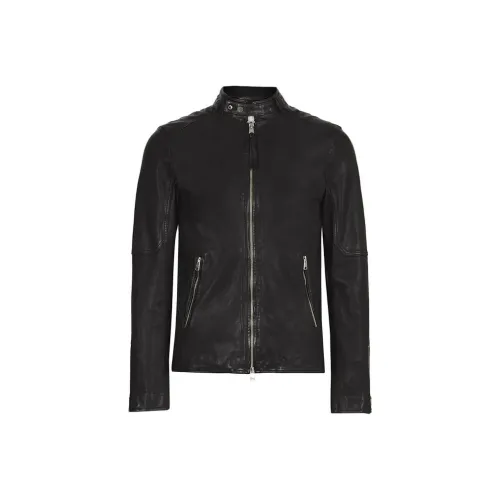 ALLSAINTS Черные Мужские Кожаные Куртки