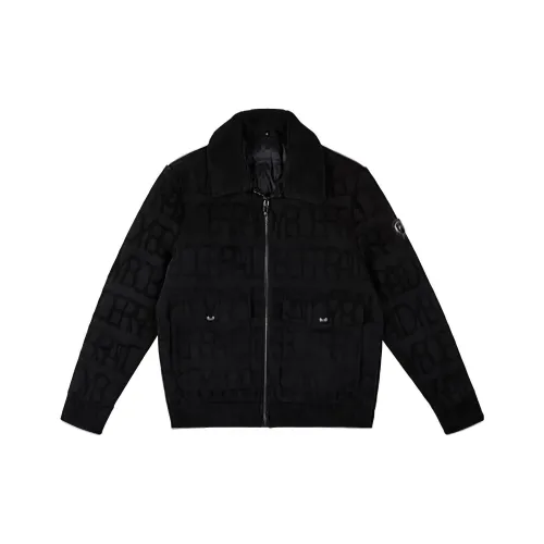 Raidy Boer Пуховик Мужской Черный Цветочный