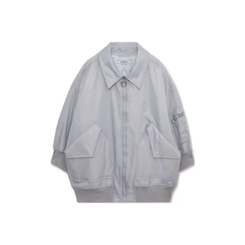 KIMHEKIM 1,5 Bomber Пальто Пуховая куртка Унисекс GREY Серый