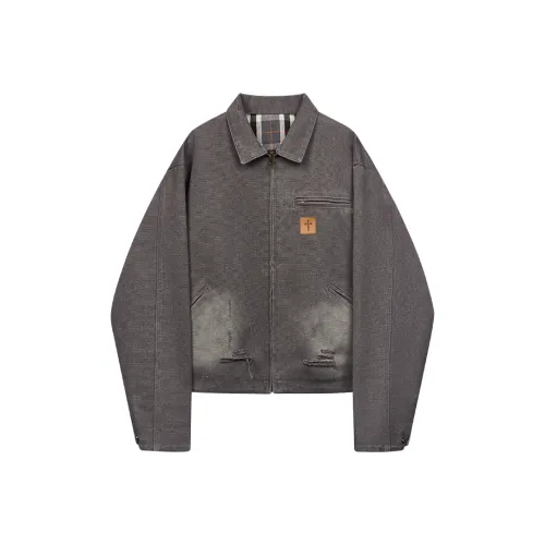 MODITEC Куртки Пальто Унисекс Дымчатый Фиолетовый