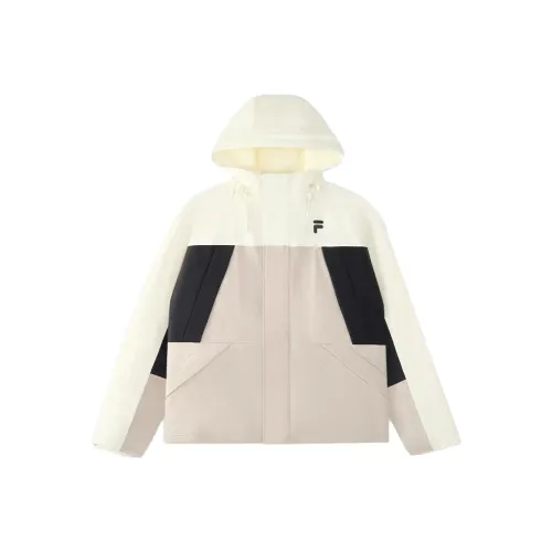 FILA FUSION FOB Series Пуховик Унисекс Розовый Черный Белый