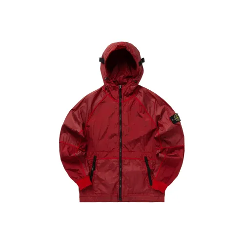 STONE ISLAND Кирпично-красный Мужской Куртки