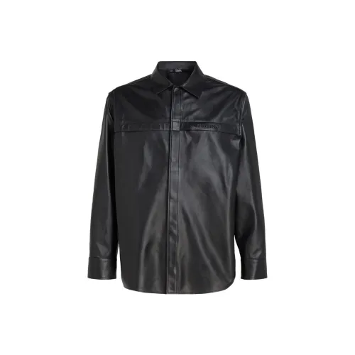 KARL LAGERFELD Кожа Куртка Мужская