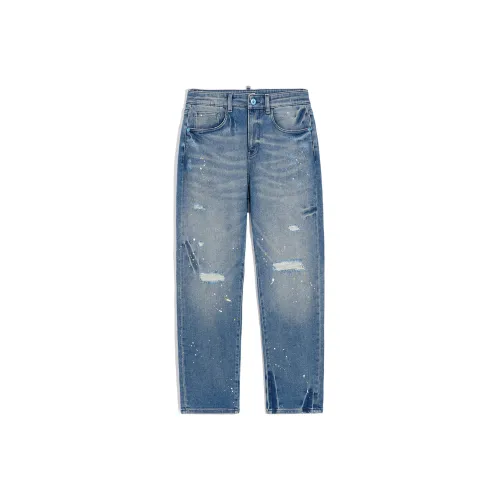 23R+ Синий Мужской Джинсы