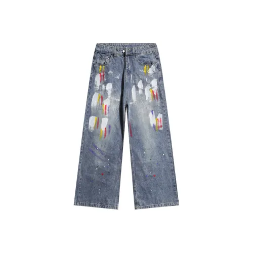 YEARNED Синие Унисекс Джинсы