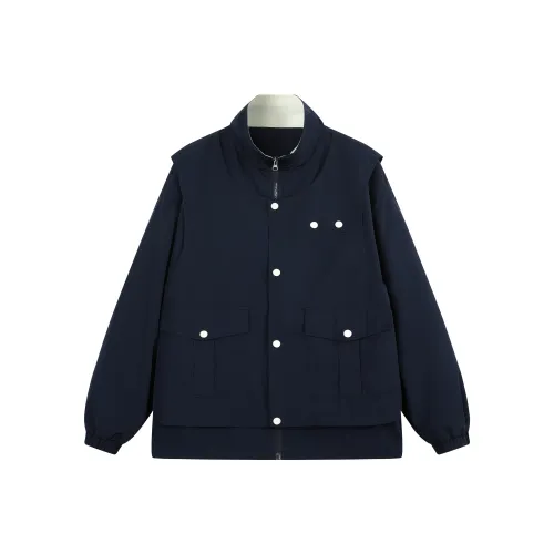 Endless Abyss Куртки Пальто Унисекс Темно-синий