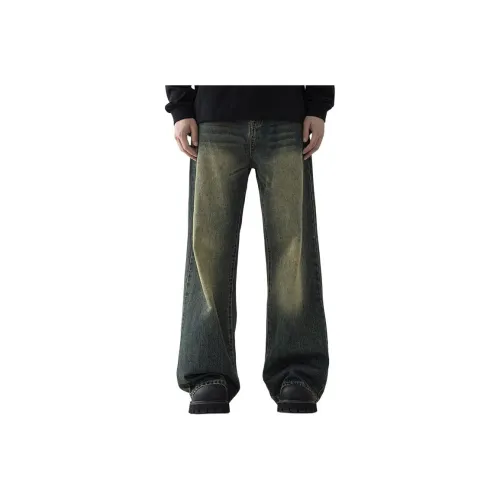 MASHAO Джинсы Мужские Ржавый Dirt Синий