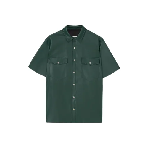 NANUSHKA Кожа Куртка Мужская Зеленая