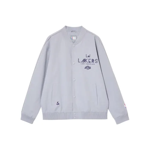 JACK JONES· Jack Jones X Lakers Nba Куртки и пальто Мужской Серый Фиолетовый