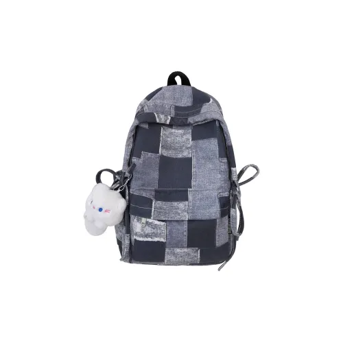 HCXK Холст Рюкзак Унисекс Черный Синий Розовый Коричневый