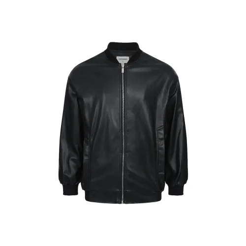 11ESTRANGER Кожа Куртка Унисекс Черный