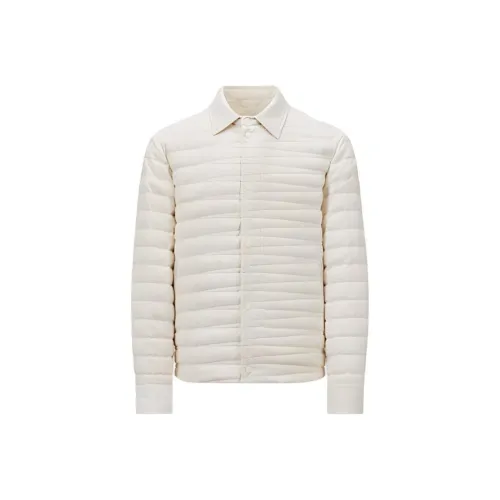 MONCLER Экрю Мужские Пуховики