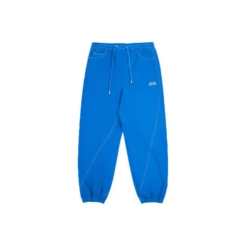 ADER ERROR Men's Blue Knitted Training Pants
