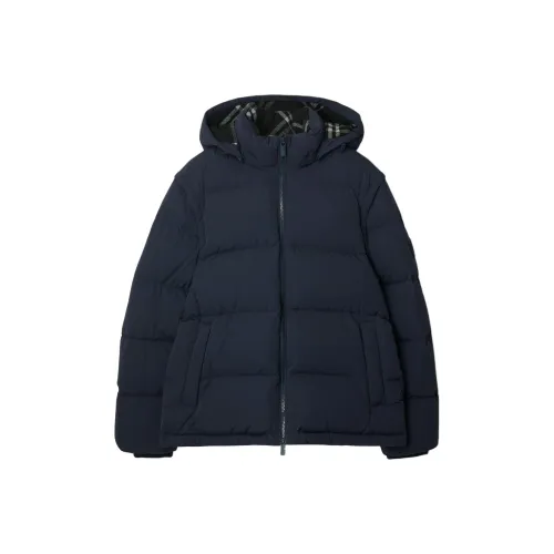 Burberry FW24 Пуховик Мужской Морской Синий