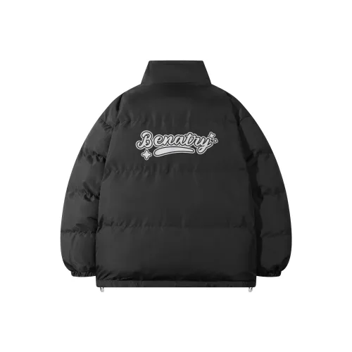BENATRY Хлопковый пуховик унисекс черного цвета