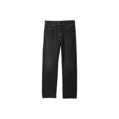 GAP совместный бренд Промытые черные мужские джинсы