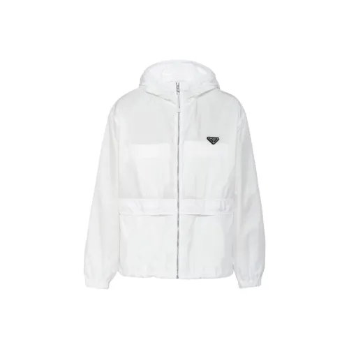 PRADA SS24 Куртки и Пальто Мужской Белый