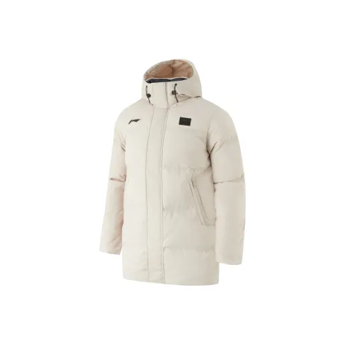 LINING Badminton Series Пуховик Мужской Серебряный Рыбка Серый