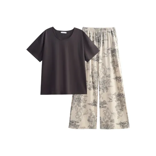 Same Language Пижамный комплект женский темно-фиолетовый