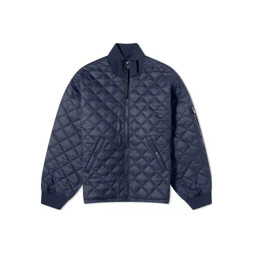 BARBOUR Хлопковый пуховик Мужской Navy Blue