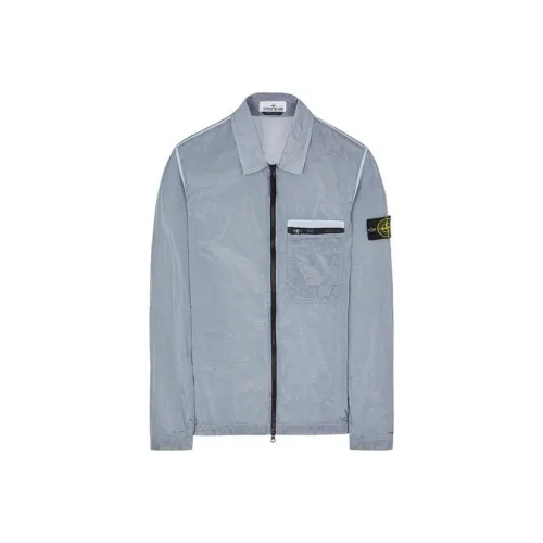 Stone Island Metal Nylon Series Небесно-голубой Мужской Куртки