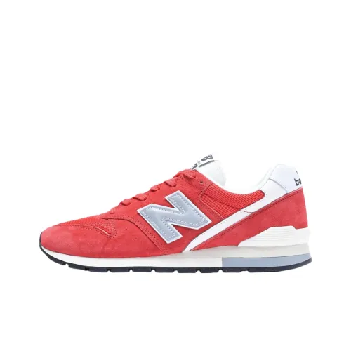 New Balance NB 996 Амортизация Износостойкий Низкий Топ Беговые кроссовки Унисекс Красный