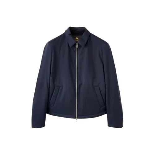 Loro Piana Темно-синие мужские куртки