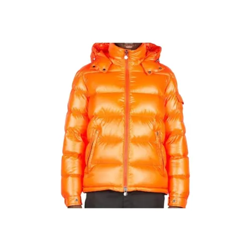 Moncler Maya Пуховик Мужской Ярко-Оранжевый