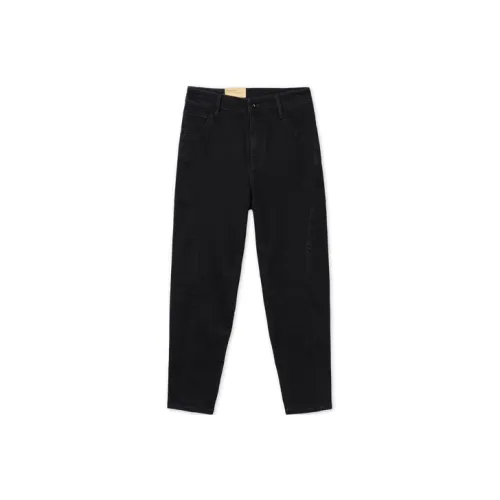 ABLE JEANS Винтажные промытые черные джинсы унисекс