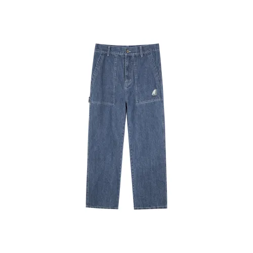 AMONSTER Карго Брюки Тонкие Джинсы Унисекс