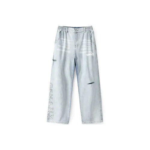 GENANX Джинсовый синий Унисекс Джинсы