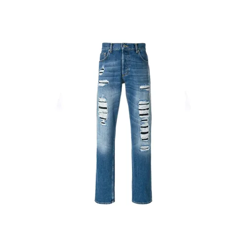 Alexander McQueen Blue Men's Jeans  
Александр Маккуин Синий Мужской Джинсы