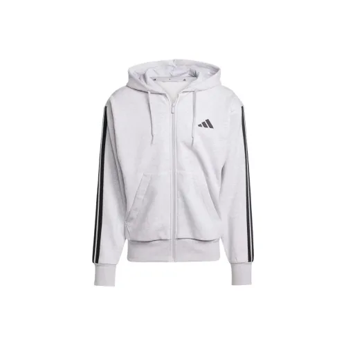 Adidas Essentials Куртки и Пальто Мужские Светло-Серый Смешанный Цвет Черный