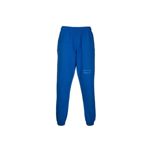 MARTINE ROSE Blue Men's Knitted Training Pants MARTINE ROSE Синий Мужские Вязаные Спортивные Штаны