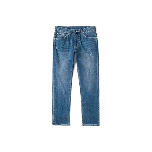 Lee Джинсы Мужские Средний Светло-Синий