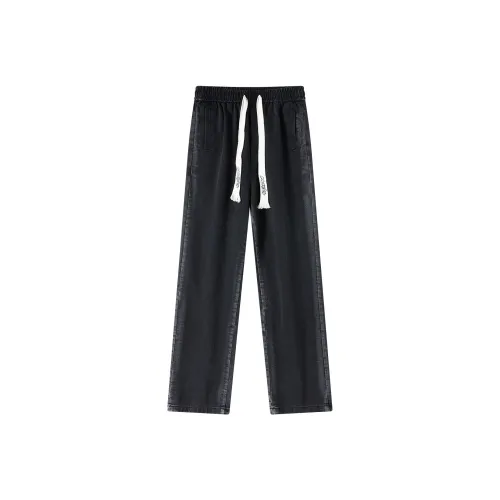 NFWYS Прямой крой Брюки Джинсы Унисекс Дымчатый Серый