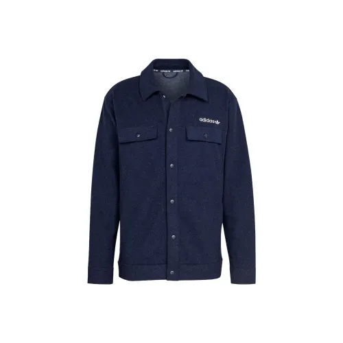 Adidas Originals Премиум Overshirt Куртки и Пальто Мужской Темный Индиго