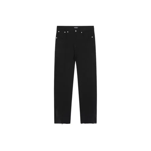 GURBAKS Джинсы Мужские Черные Утолщенные и с Подкладкой из Флиса