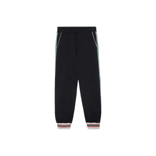 GUCCI Вязаные спортивные брюки мужские черные