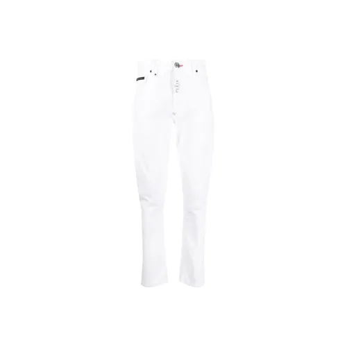 PHILIPP PLEIN Белый Мужской Джинсы