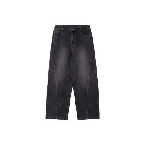 0 CROWORLD Серый Мужские Джинсы