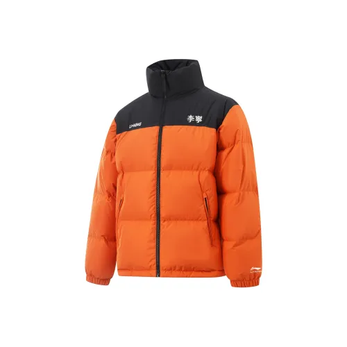 LINING Fondue Down Series Пуховик Унисекс Охра Апельсин