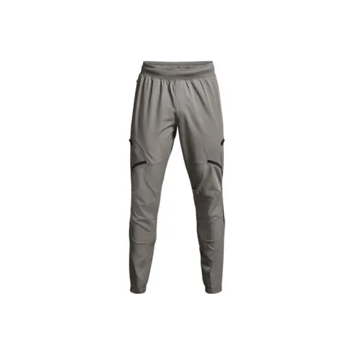 Under Armour Вязаные тренировочные брюки мужские цвет темно-серый волк