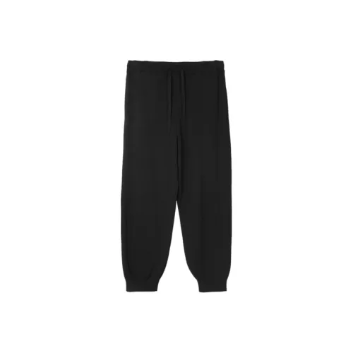 CROQUIS 001 Глубокий черный Унисекс Вязаные Тренировочные брюки