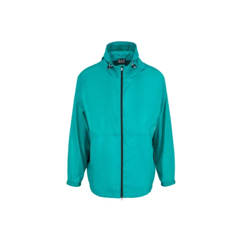 EMPORIO ARMANI EA7 SS24 Куртка Мужская Синяя Зеленая